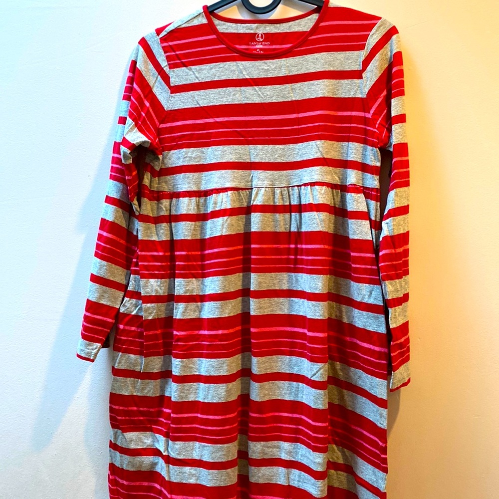 Cotton jersey striped dress